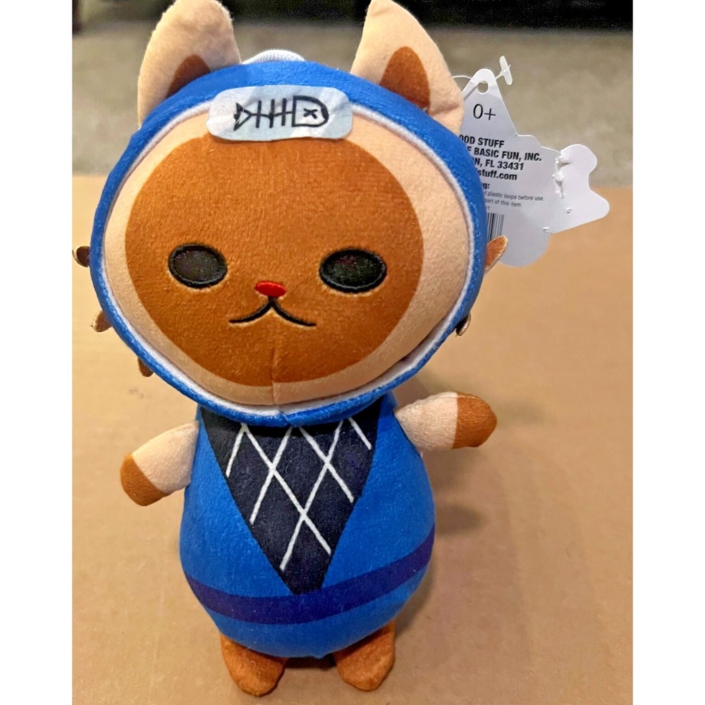 RARE Good Stuff Ninja‎ Cat Plush Blue Hoodie NWT Basic Fun Collectible